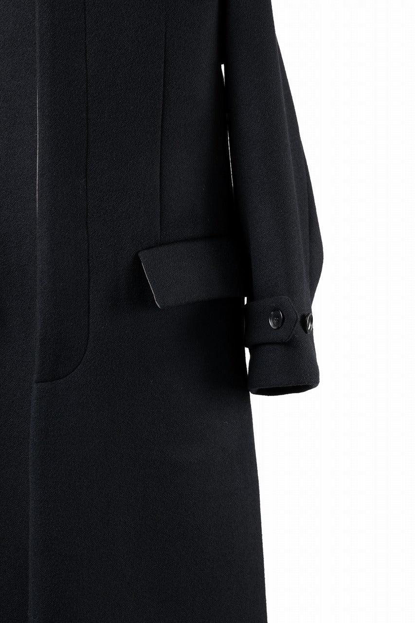 N/07 exclusive MAC COAT "外套" / VIRGIN WOOL MELTON (BLACK) - Image 19