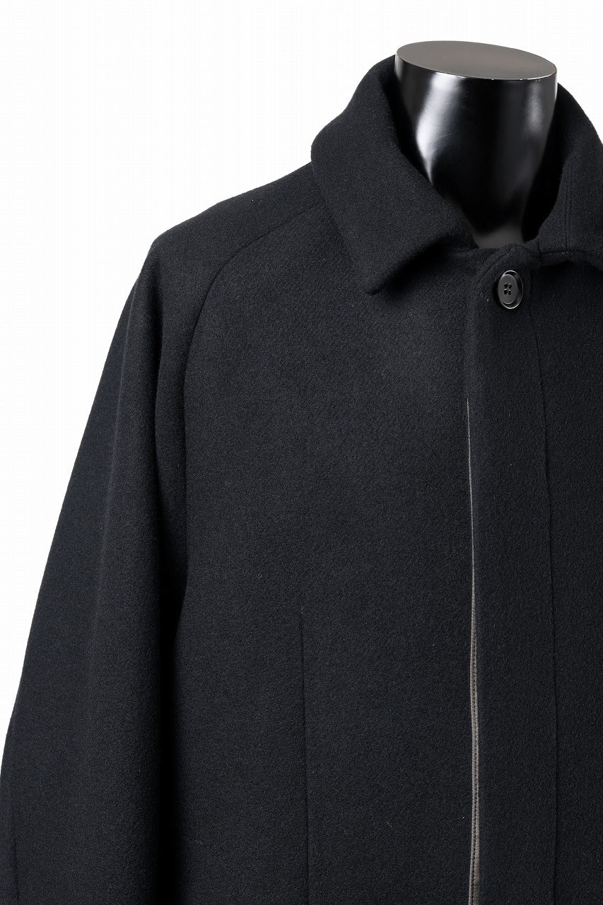 N/07 exclusive MAC COAT "外套" / VIRGIN WOOL MELTON (BLACK) - Image 20