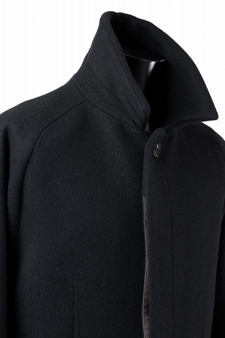 N/07 exclusive MAC COAT "外套" / VIRGIN WOOL MELTON (BLACK) - Image 21