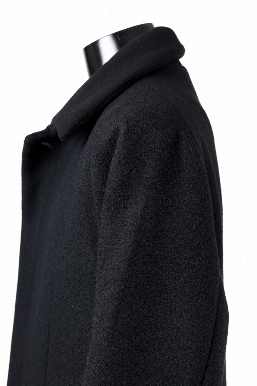N/07 exclusive MAC COAT "外套" / VIRGIN WOOL MELTON (BLACK) - Image 23