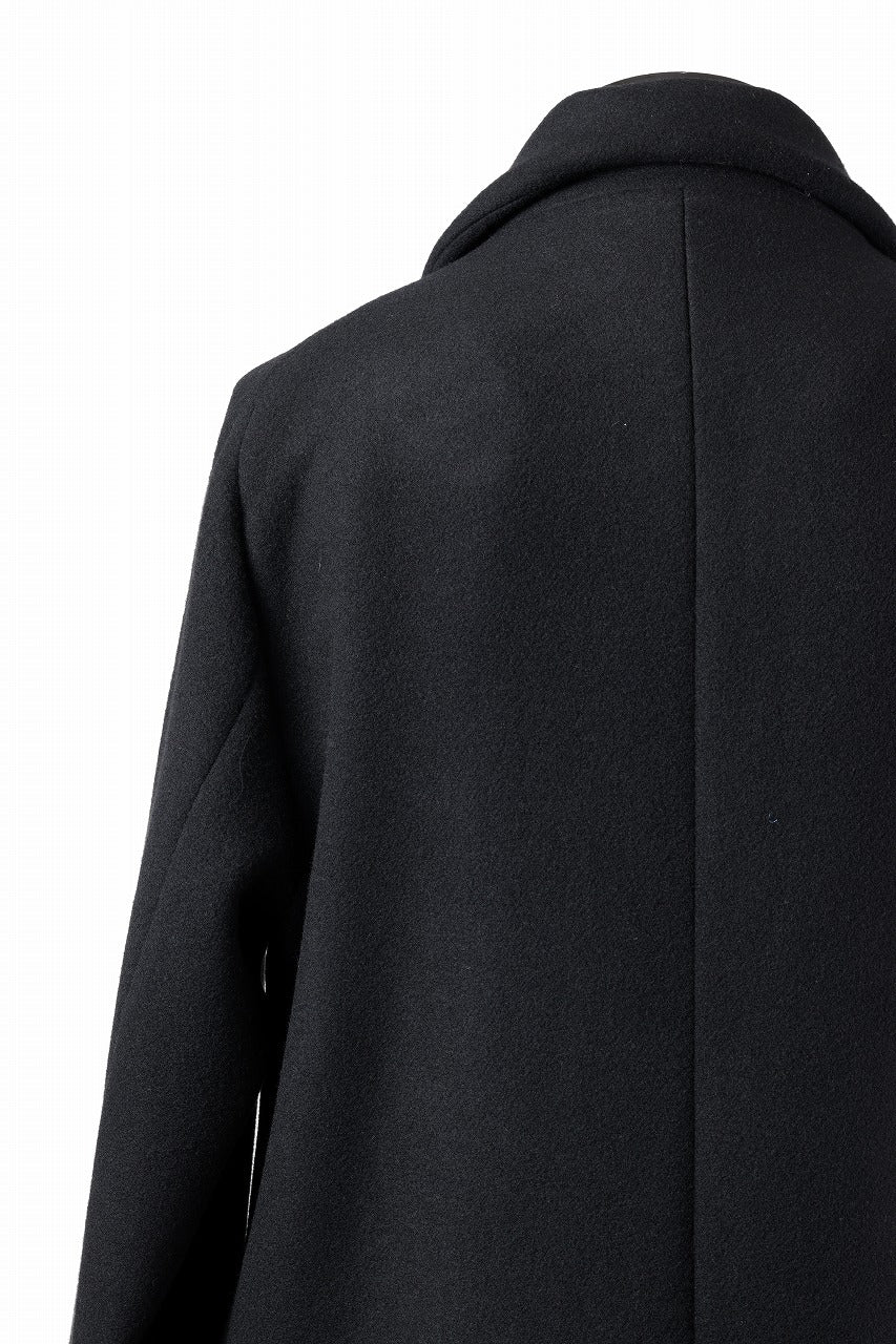 N/07 exclusive MAC COAT "外套" / VIRGIN WOOL MELTON (BLACK) - Image 25