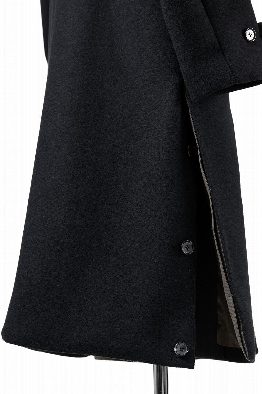 N/07 exclusive MAC COAT "外套" / VIRGIN WOOL MELTON (BLACK) - Image 27
