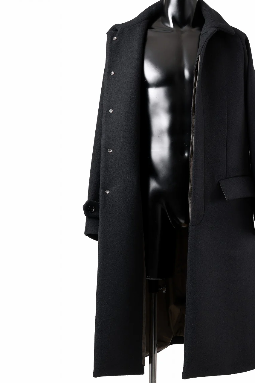 N/07 exclusive MAC COAT "外套" / VIRGIN WOOL MELTON (BLACK) - Image 29