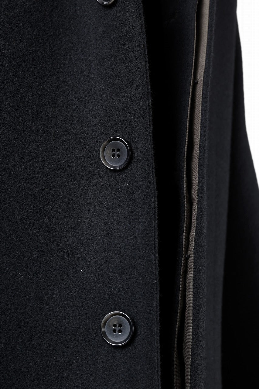 N/07 exclusive MAC COAT "外套" / VIRGIN WOOL MELTON (BLACK) - Image 30