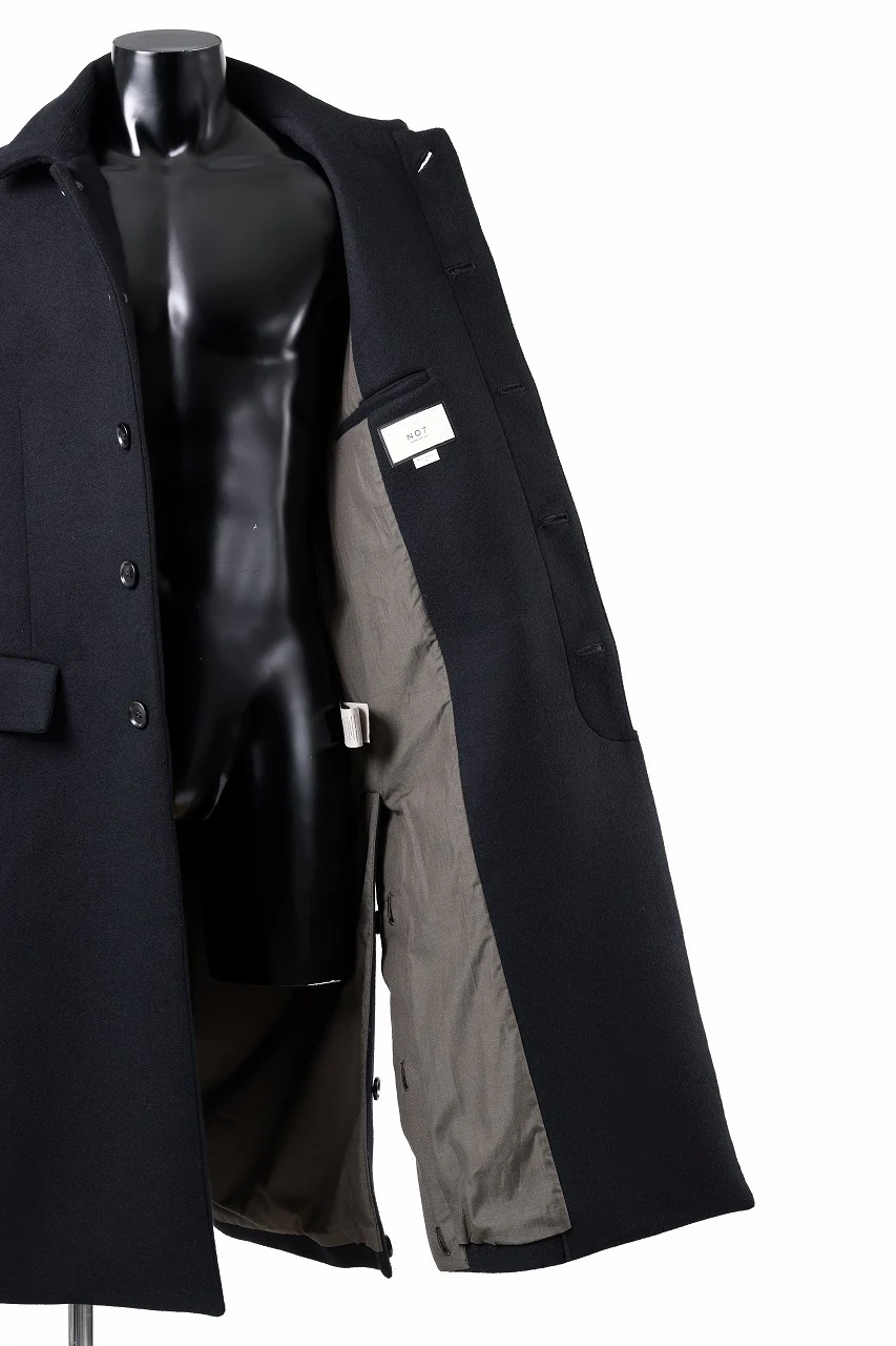 N/07 exclusive MAC COAT "外套" / VIRGIN WOOL MELTON (BLACK) - Image 31