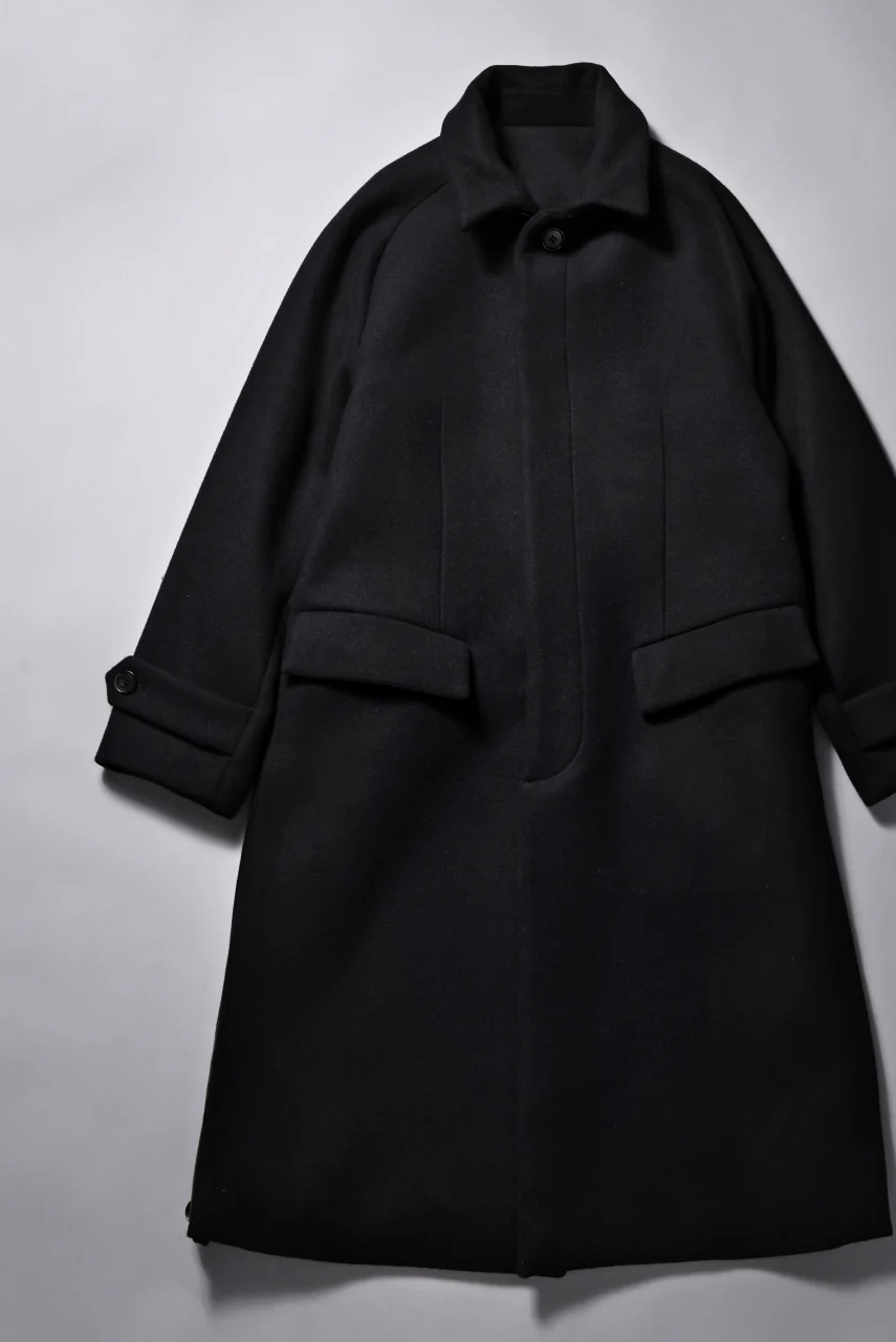 N/07 exclusive MAC COAT "外套" / VIRGIN WOOL MELTON (BLACK) - Image 34
