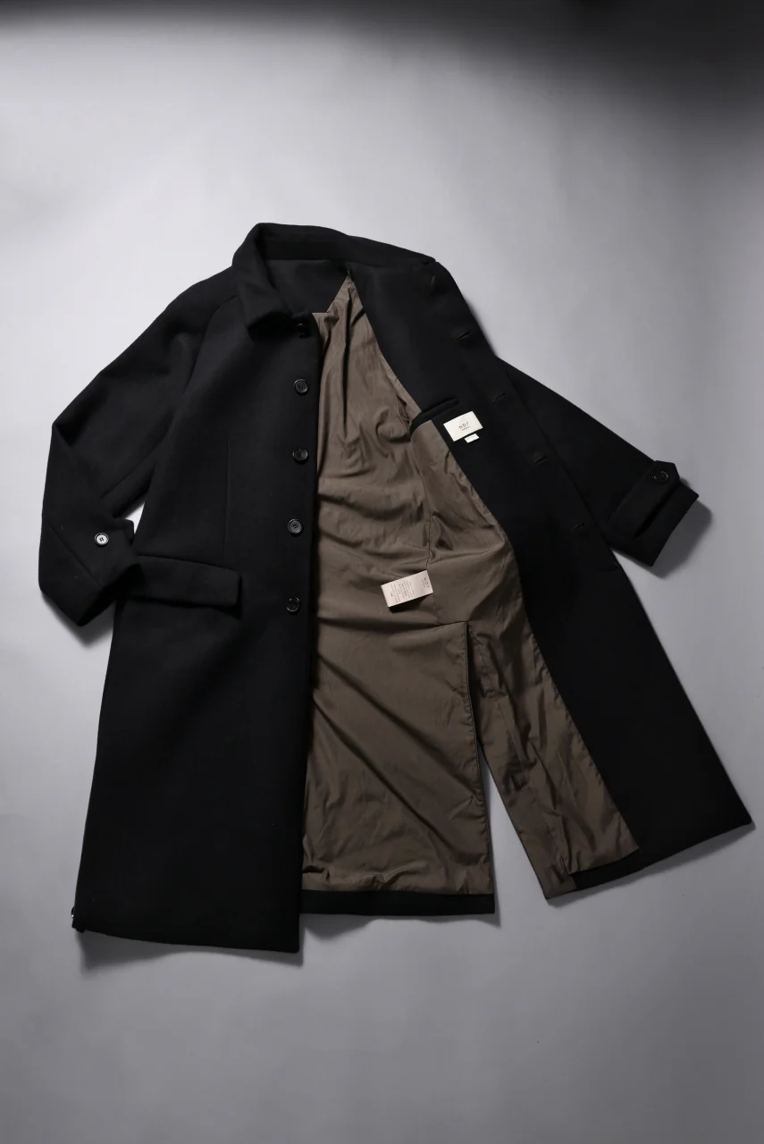 N/07 exclusive MAC COAT "外套" / VIRGIN WOOL MELTON (BLACK) - Image 36