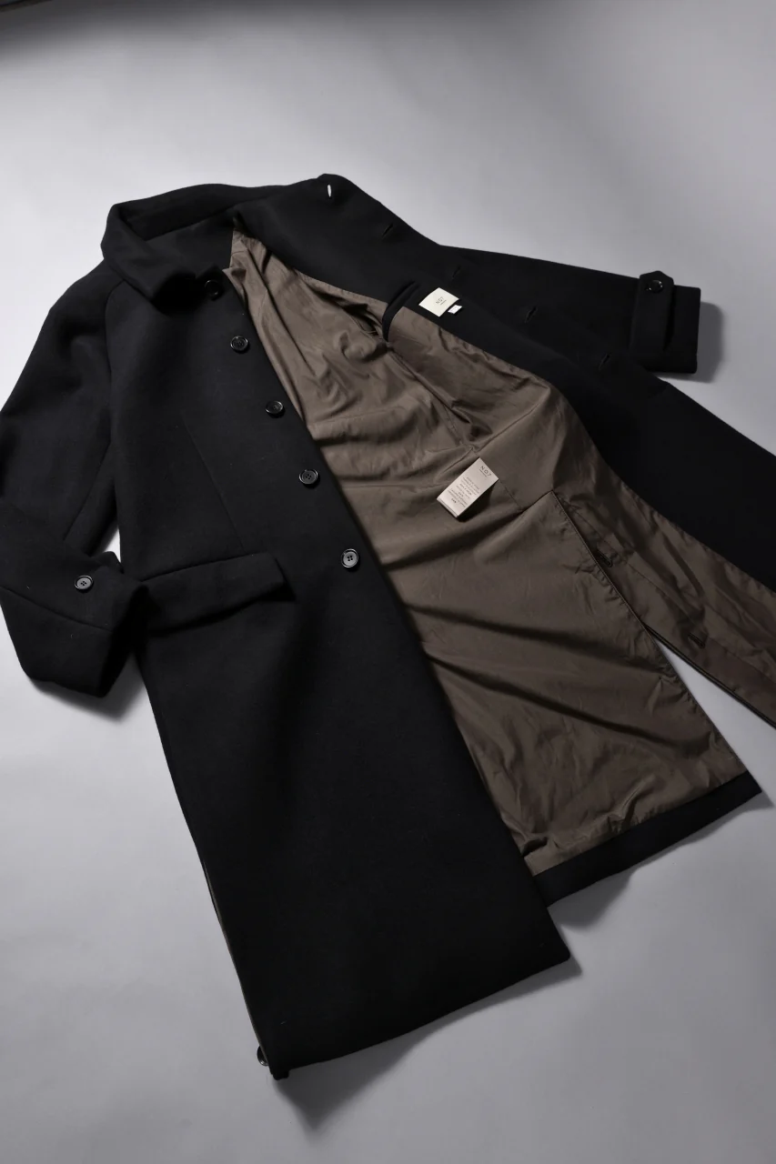 N/07 exclusive MAC COAT "外套" / VIRGIN WOOL MELTON (BLACK) - Image 37