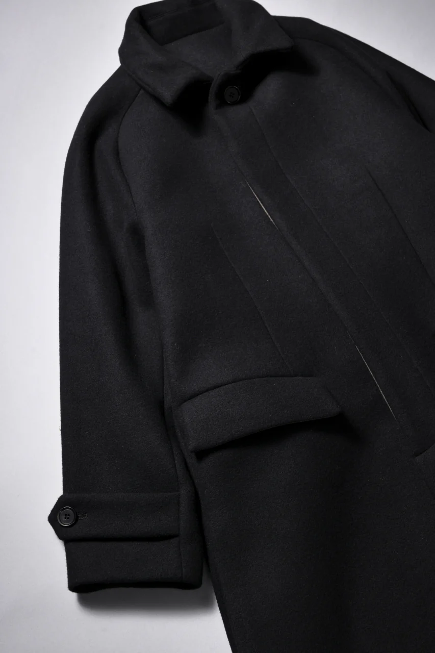 N/07 exclusive MAC COAT "外套" / VIRGIN WOOL MELTON (BLACK) - Image 38