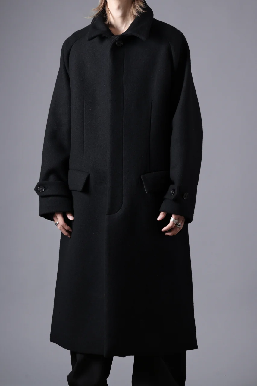 N/07 exclusive MAC COAT "外套" / VIRGIN WOOL MELTON (BLACK) - Image 40