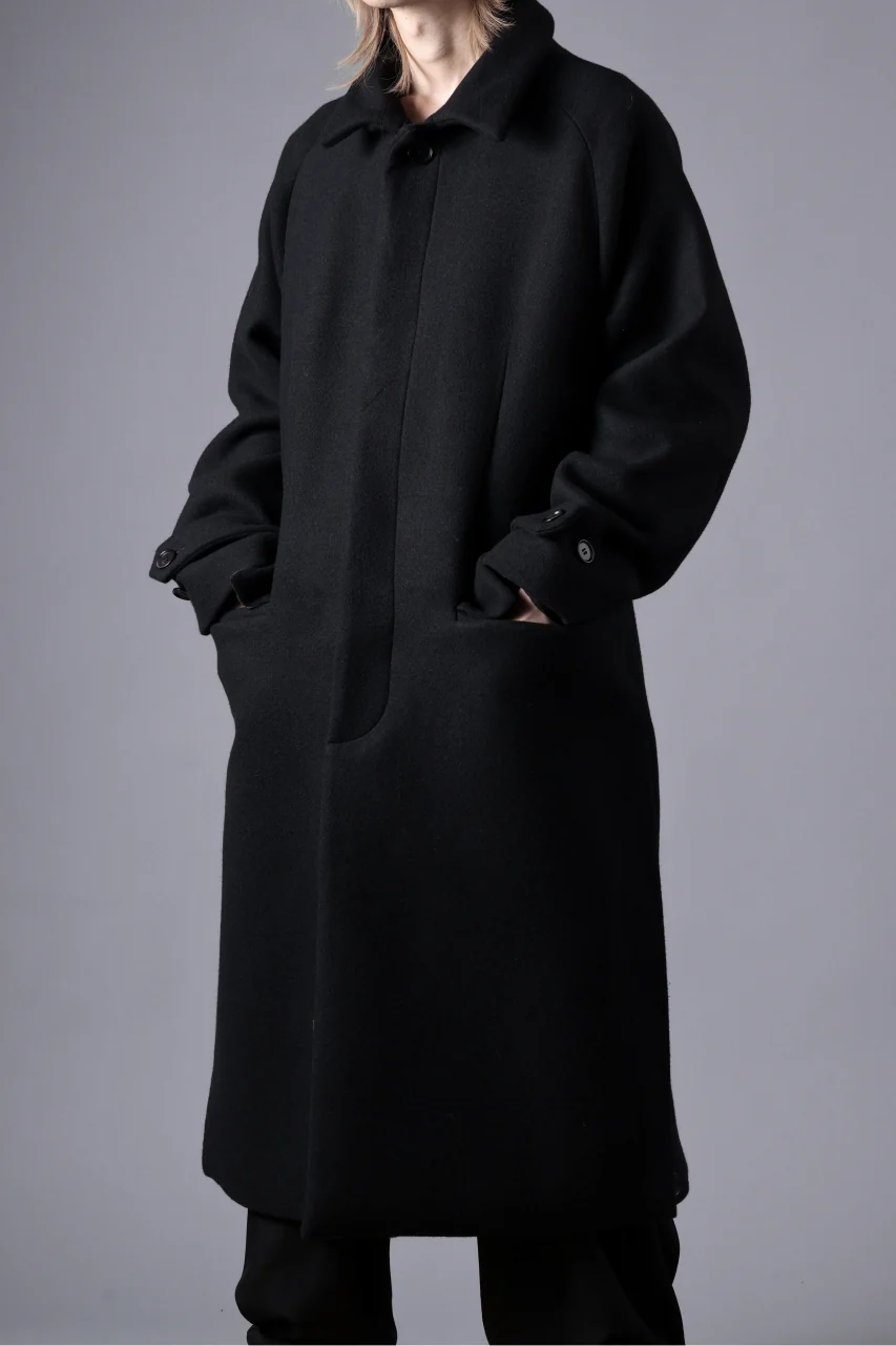 N/07 exclusive MAC COAT "外套" / VIRGIN WOOL MELTON (BLACK) - Image 41