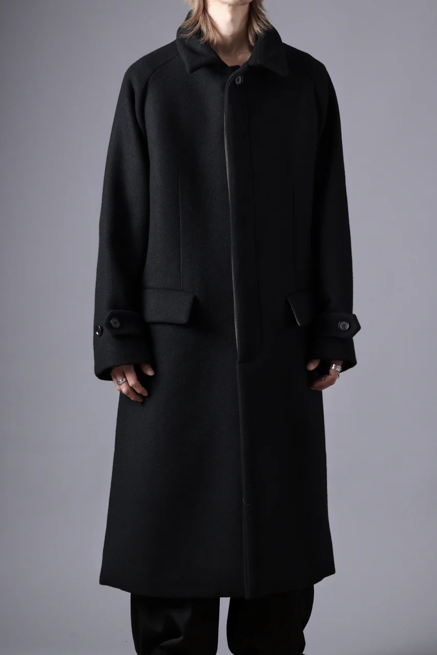 N/07 exclusive MAC COAT "外套" / VIRGIN WOOL MELTON (BLACK) - Image 42