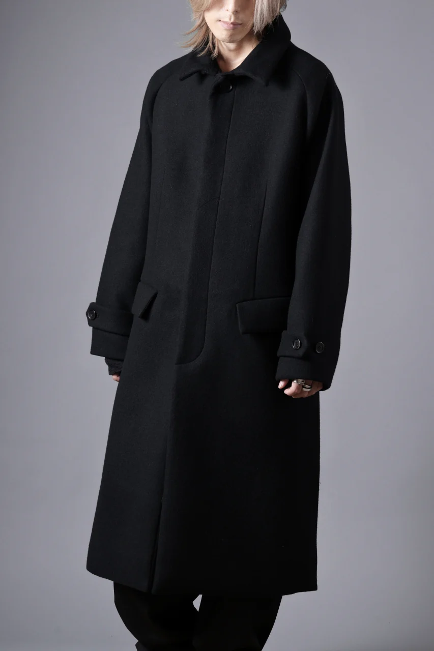N/07 exclusive MAC COAT "外套" / VIRGIN WOOL MELTON (BLACK) - Image 43