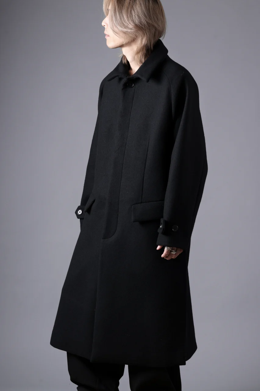 N/07 exclusive MAC COAT "外套" / VIRGIN WOOL MELTON (BLACK) - Image 44