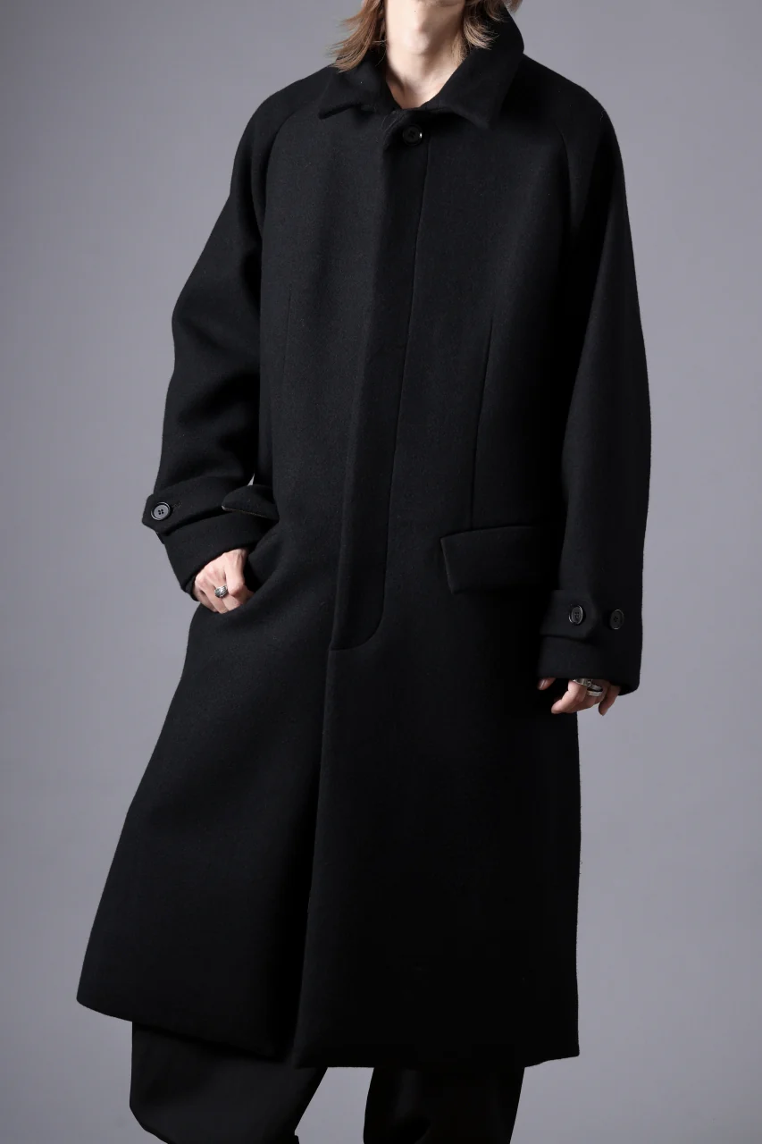 N/07 exclusive MAC COAT "外套" / VIRGIN WOOL MELTON (BLACK) - Image 46