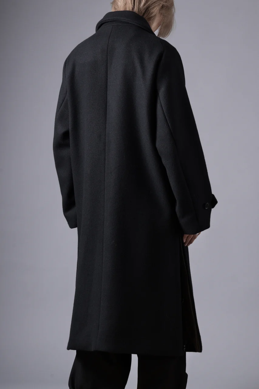 N/07 exclusive MAC COAT "外套" / VIRGIN WOOL MELTON (BLACK) - Image 48