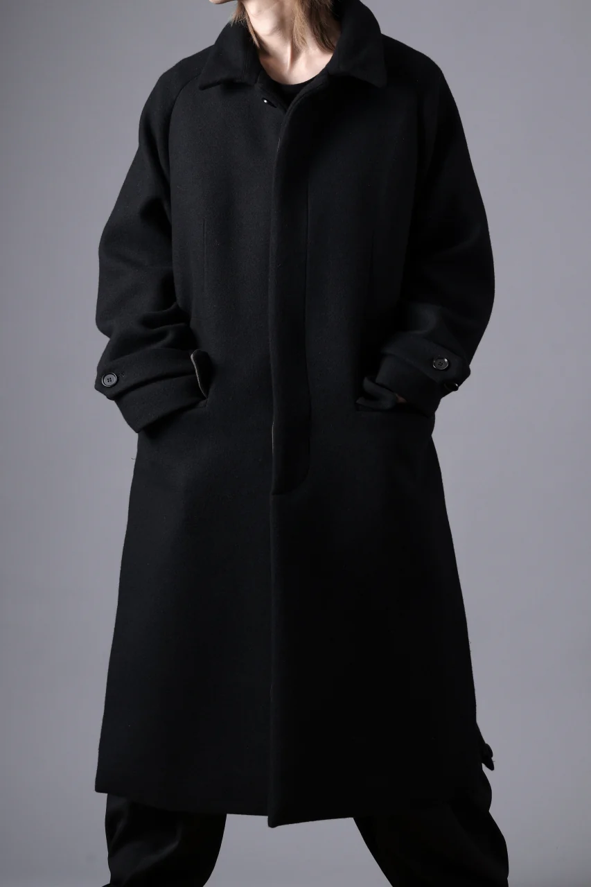 N/07 exclusive MAC COAT "外套" / VIRGIN WOOL MELTON (BLACK) - Image 49