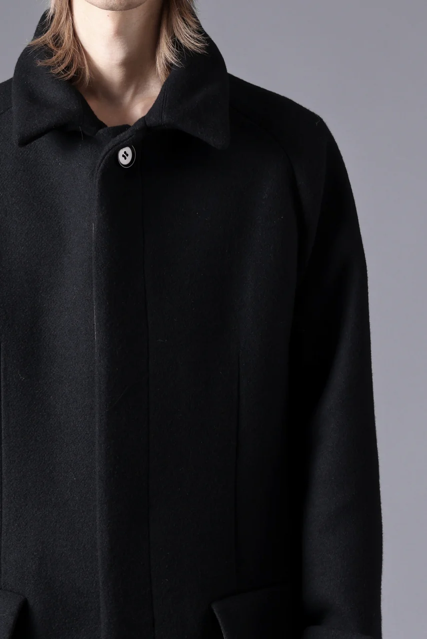 N/07 exclusive MAC COAT "外套" / VIRGIN WOOL MELTON (BLACK) - Image 51