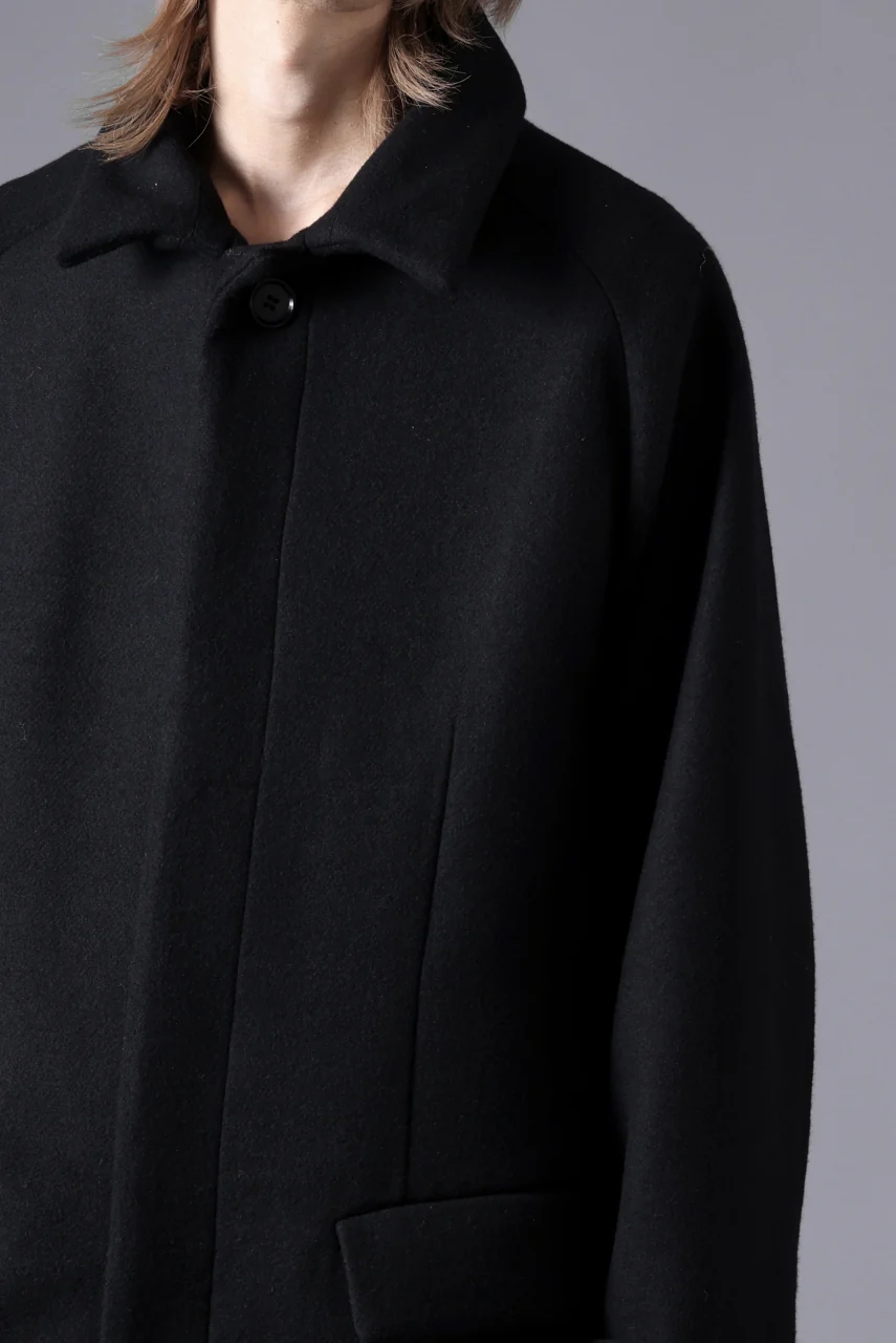 N/07 exclusive MAC COAT "外套" / VIRGIN WOOL MELTON (BLACK) - Image 52