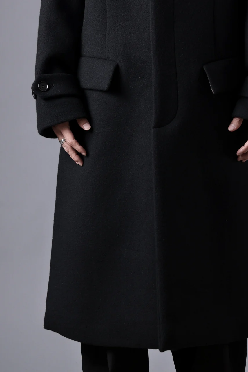 N/07 exclusive MAC COAT "外套" / VIRGIN WOOL MELTON (BLACK) - Image 53