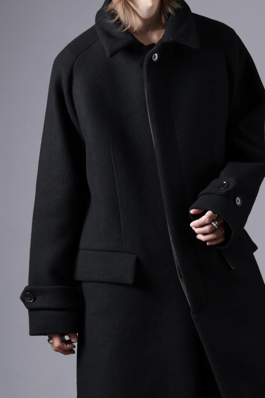 N/07 exclusive MAC COAT "外套" / VIRGIN WOOL MELTON (BLACK) - Image 55