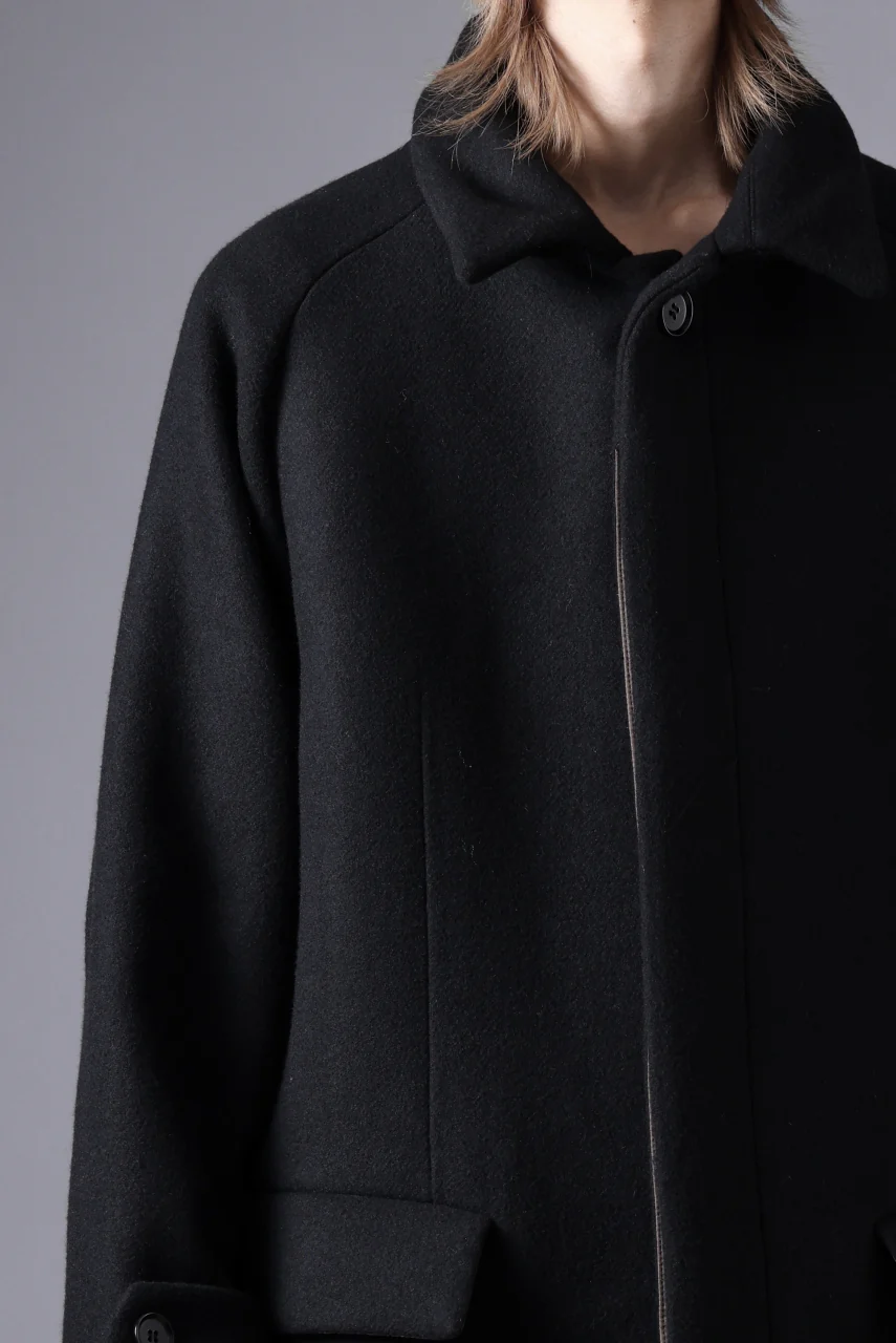 N/07 exclusive MAC COAT "外套" / VIRGIN WOOL MELTON (BLACK) - Image 56