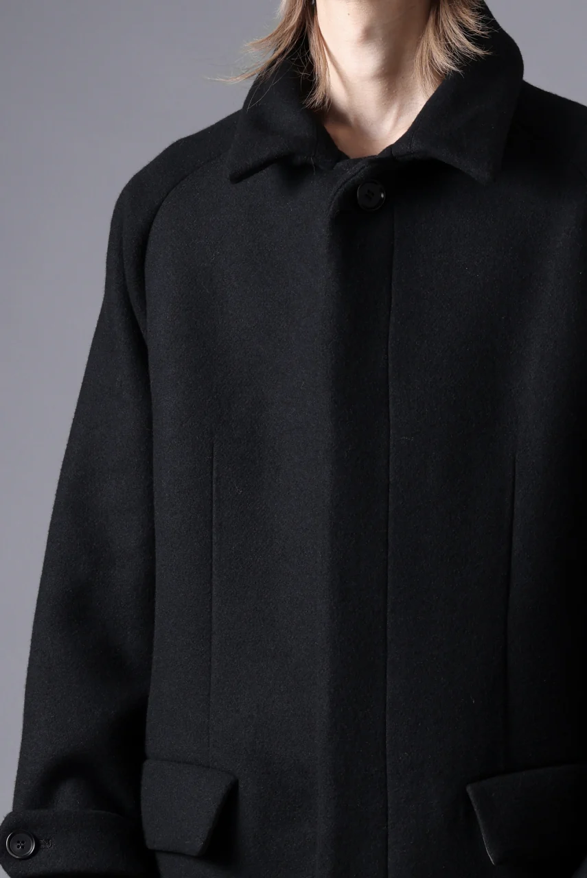 N/07 exclusive MAC COAT "外套" / VIRGIN WOOL MELTON (BLACK) - Image 57