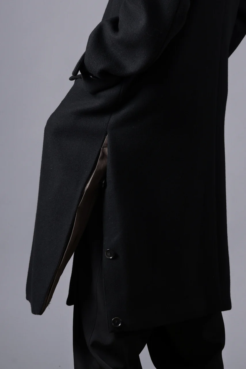 N/07 exclusive MAC COAT "外套" / VIRGIN WOOL MELTON (BLACK) - Image 58