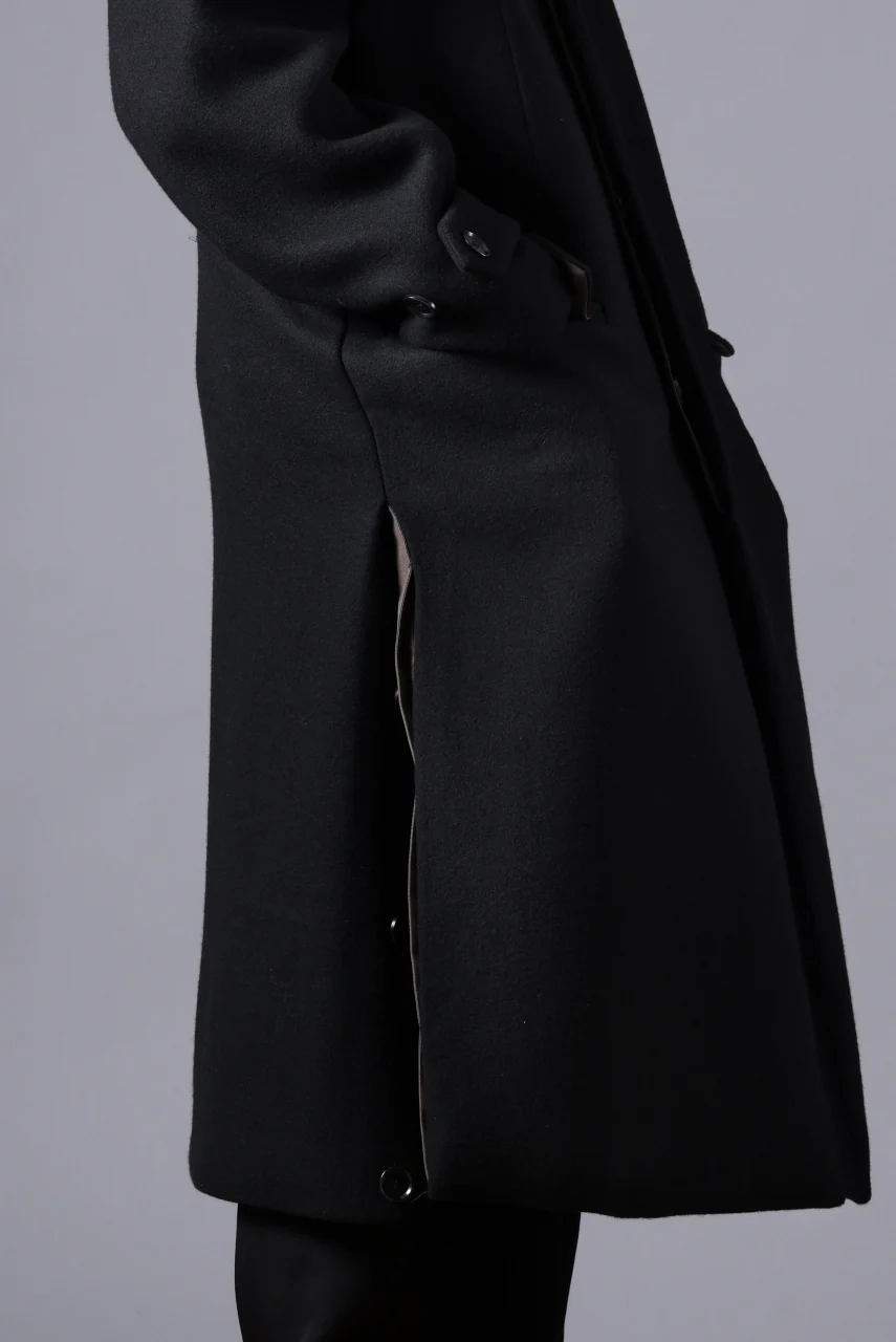 N/07 exclusive MAC COAT "外套" / VIRGIN WOOL MELTON (BLACK) - Image 59