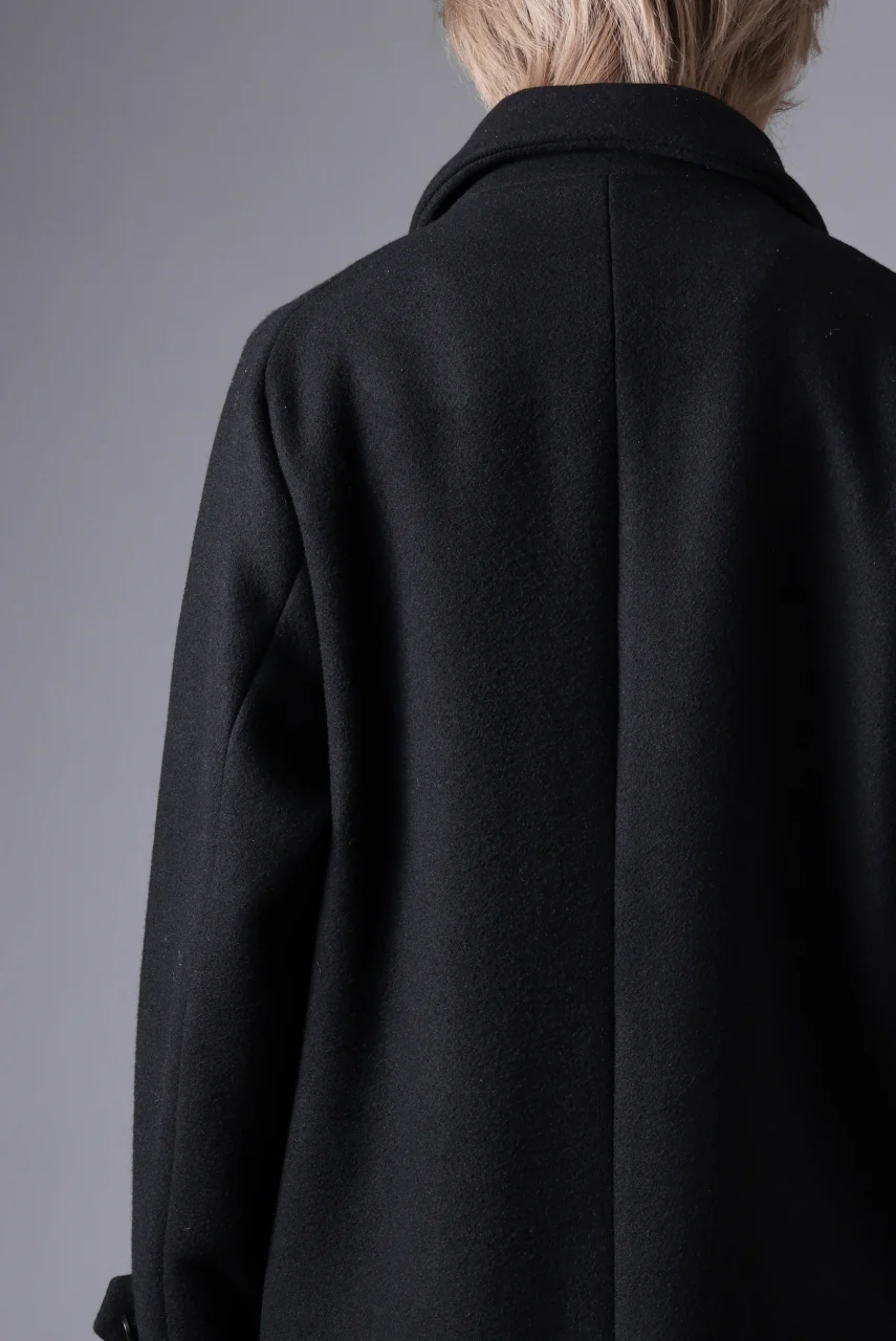 N/07 exclusive MAC COAT "外套" / VIRGIN WOOL MELTON (BLACK) - Image 60