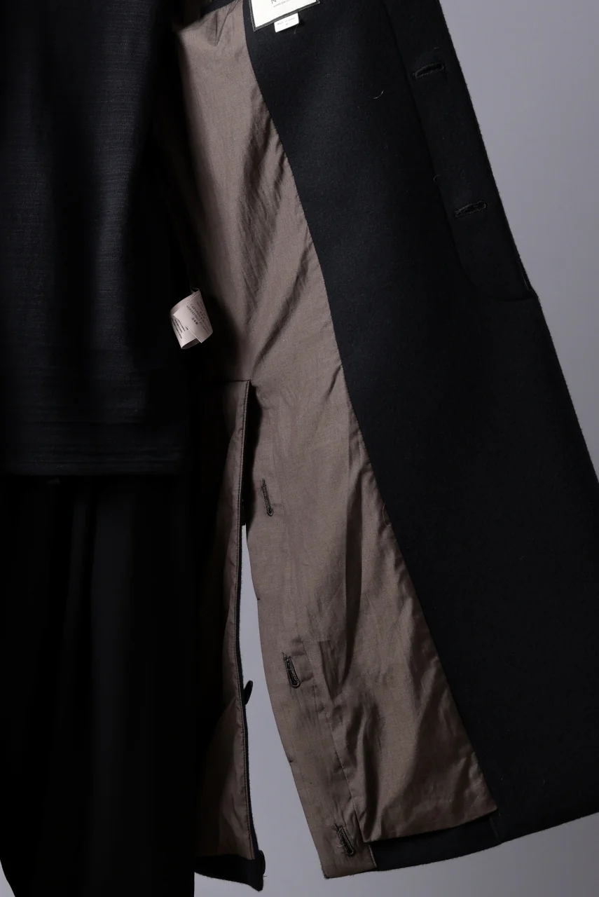 N/07 exclusive MAC COAT "外套" / VIRGIN WOOL MELTON (BLACK) - Image 62