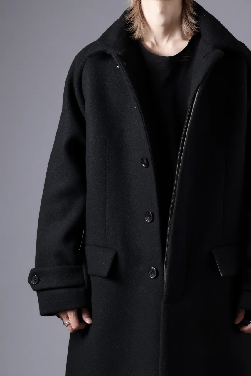 N/07 exclusive MAC COAT "外套" / VIRGIN WOOL MELTON (BLACK) - Image 63