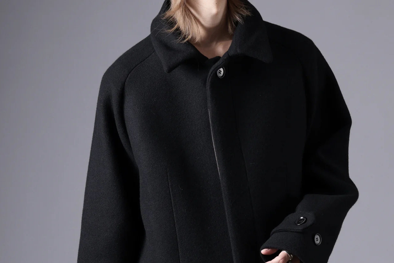 N/07 exclusive MAC COAT "外套" / VIRGIN WOOL MELTON (BLACK) - Image 64