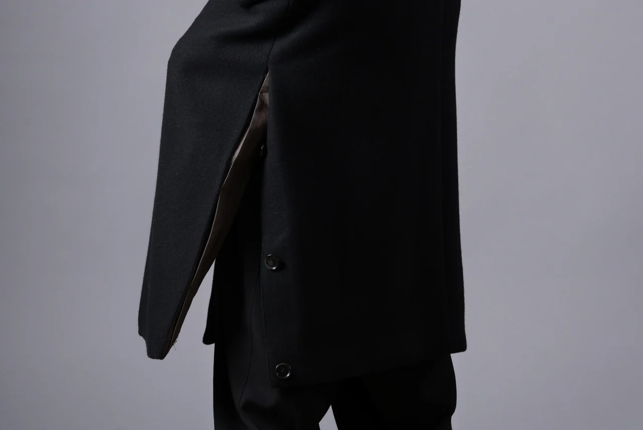 N/07 exclusive MAC COAT "外套" / VIRGIN WOOL MELTON (BLACK) - Image 65
