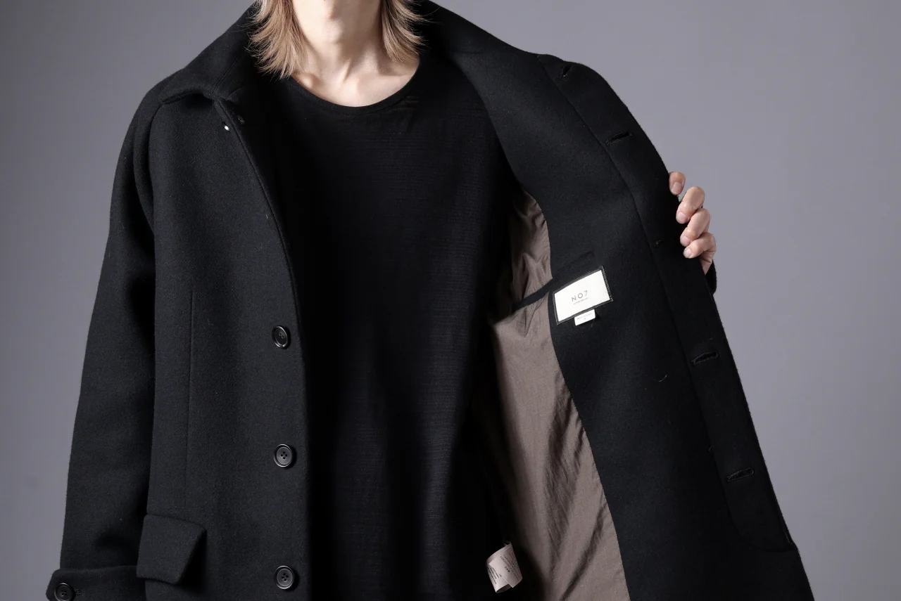 N/07 exclusive MAC COAT "外套" / VIRGIN WOOL MELTON (BLACK) - Image 67