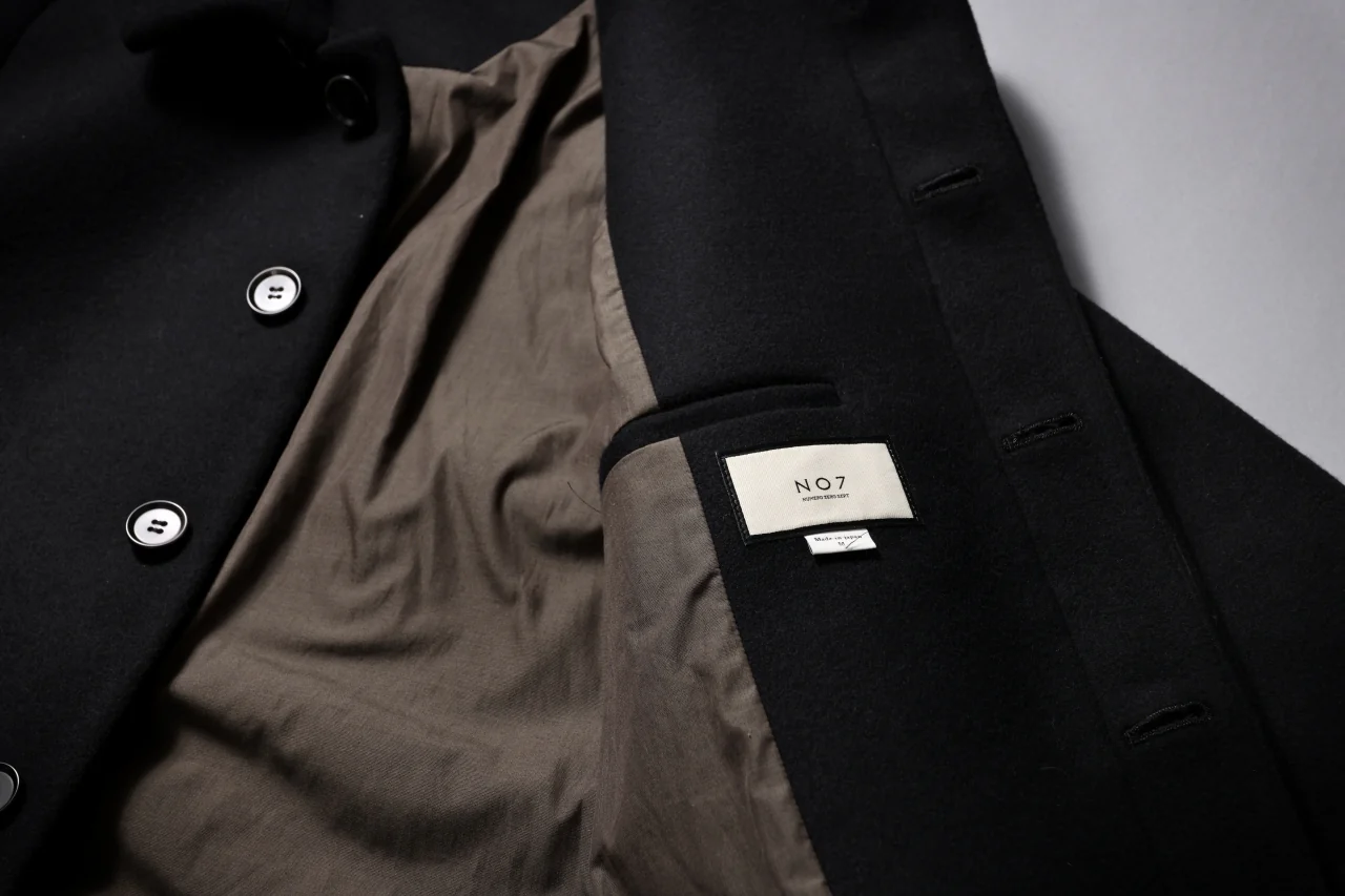N/07 exclusive MAC COAT "外套" / VIRGIN WOOL MELTON (BLACK) - Image 68