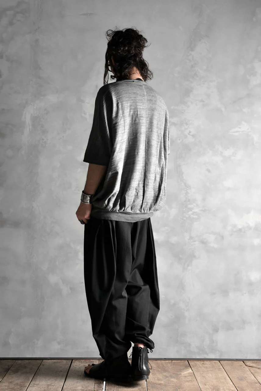 N/07 exclusive OVERFIT DOLMAN TEE / SLAB JERSEY REVERSE-COLD DYE (INK BLACK) - Image 34