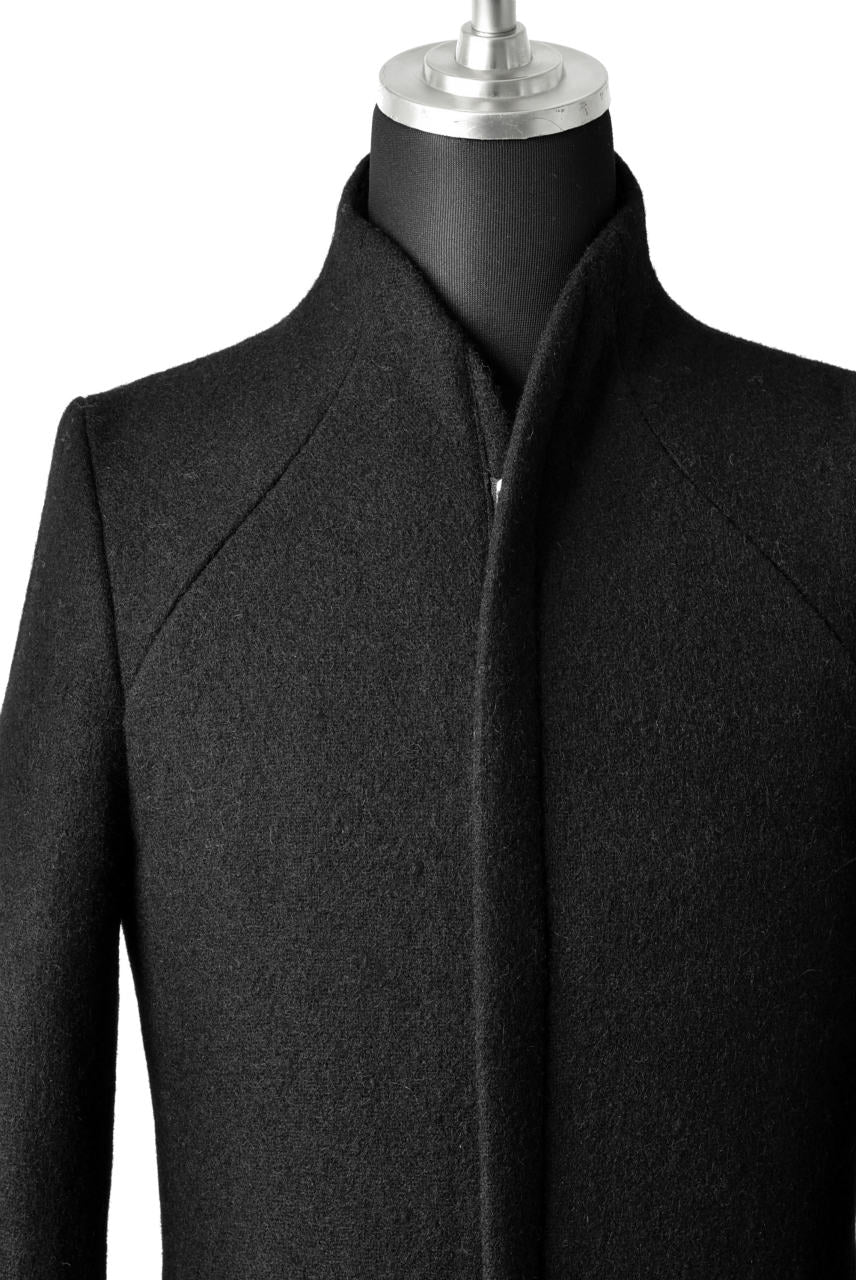 N/07 exclusive Padded Middle Coat / Wool Double-weave (DOUBLE BLACK) - Image 15