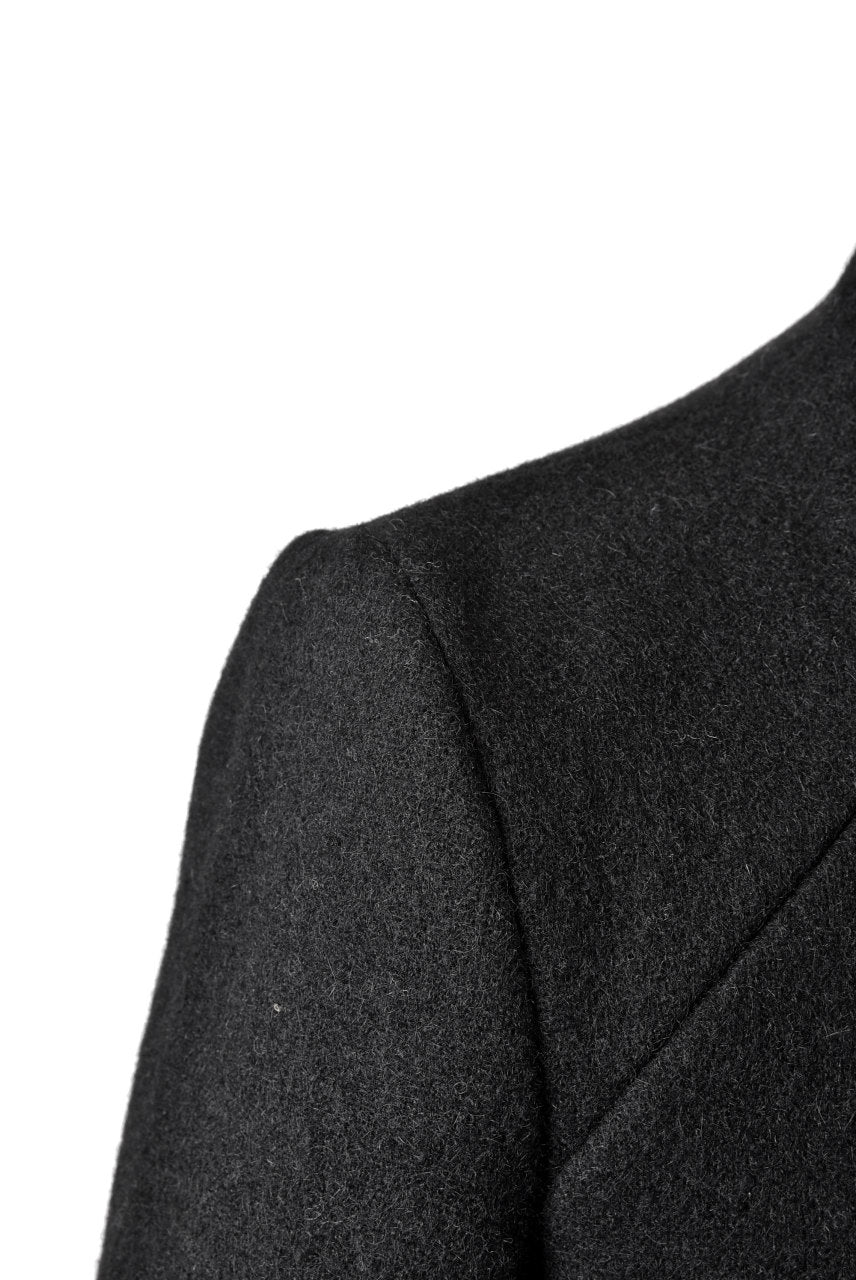 N/07 exclusive Padded Middle Coat / Wool Double-weave (DOUBLE BLACK) - Image 18