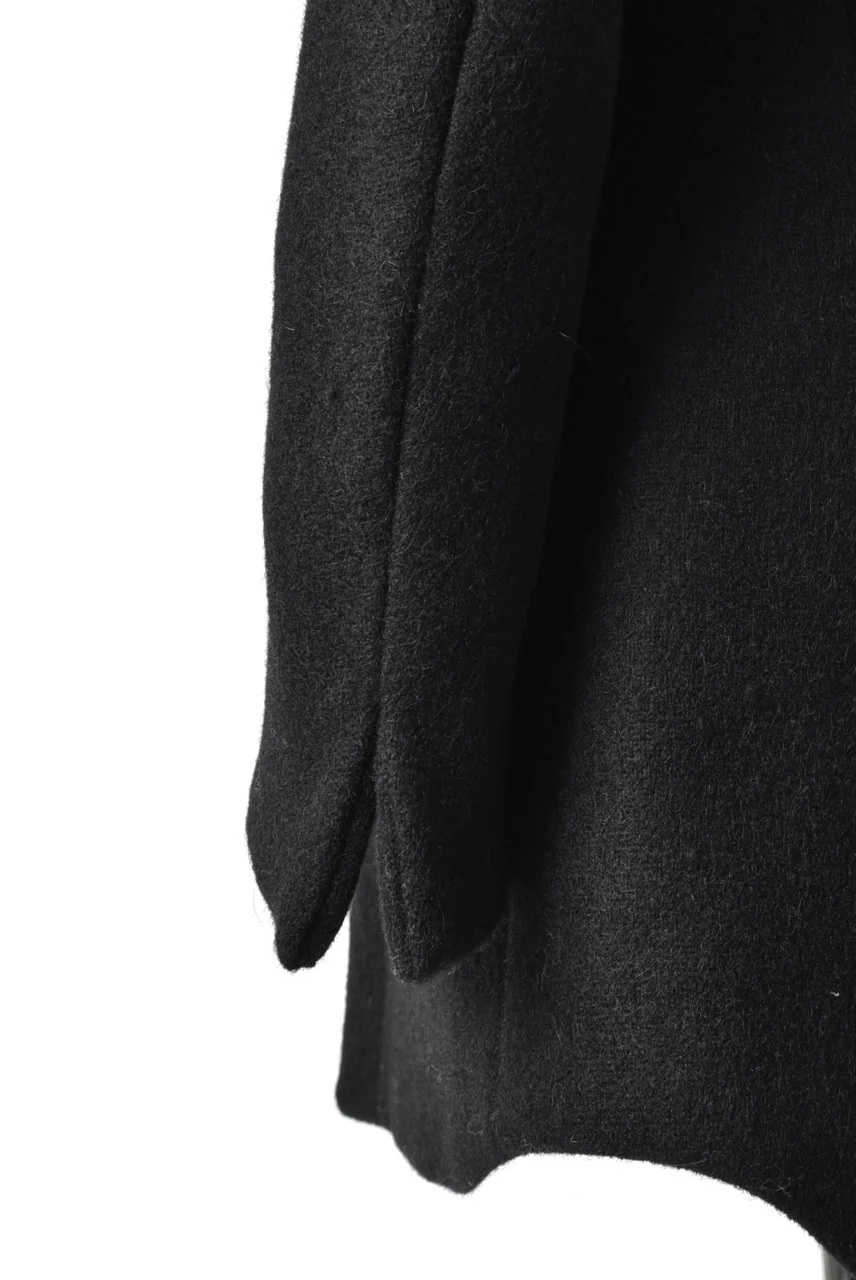 N/07 exclusive Padded Middle Coat / Wool Double-weave (DOUBLE BLACK) - Image 27