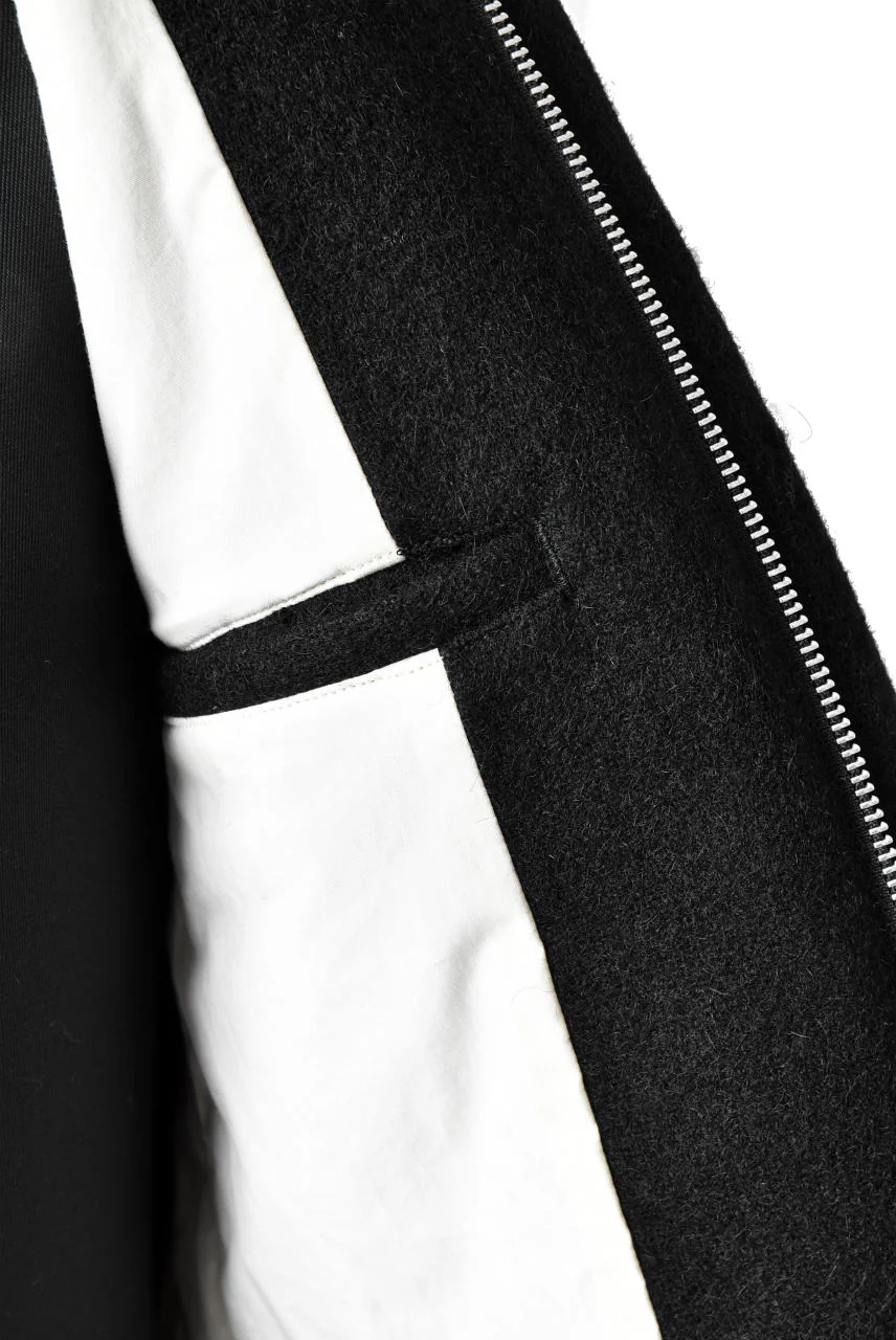 N/07 exclusive Padded Middle Coat / Wool Double-weave (DOUBLE BLACK) - Image 35