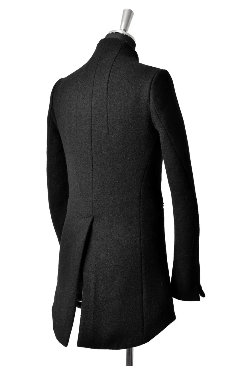 N/07 exclusive Padded Middle Coat / Wool Double-weave (DOUBLE BLACK) - Image 5