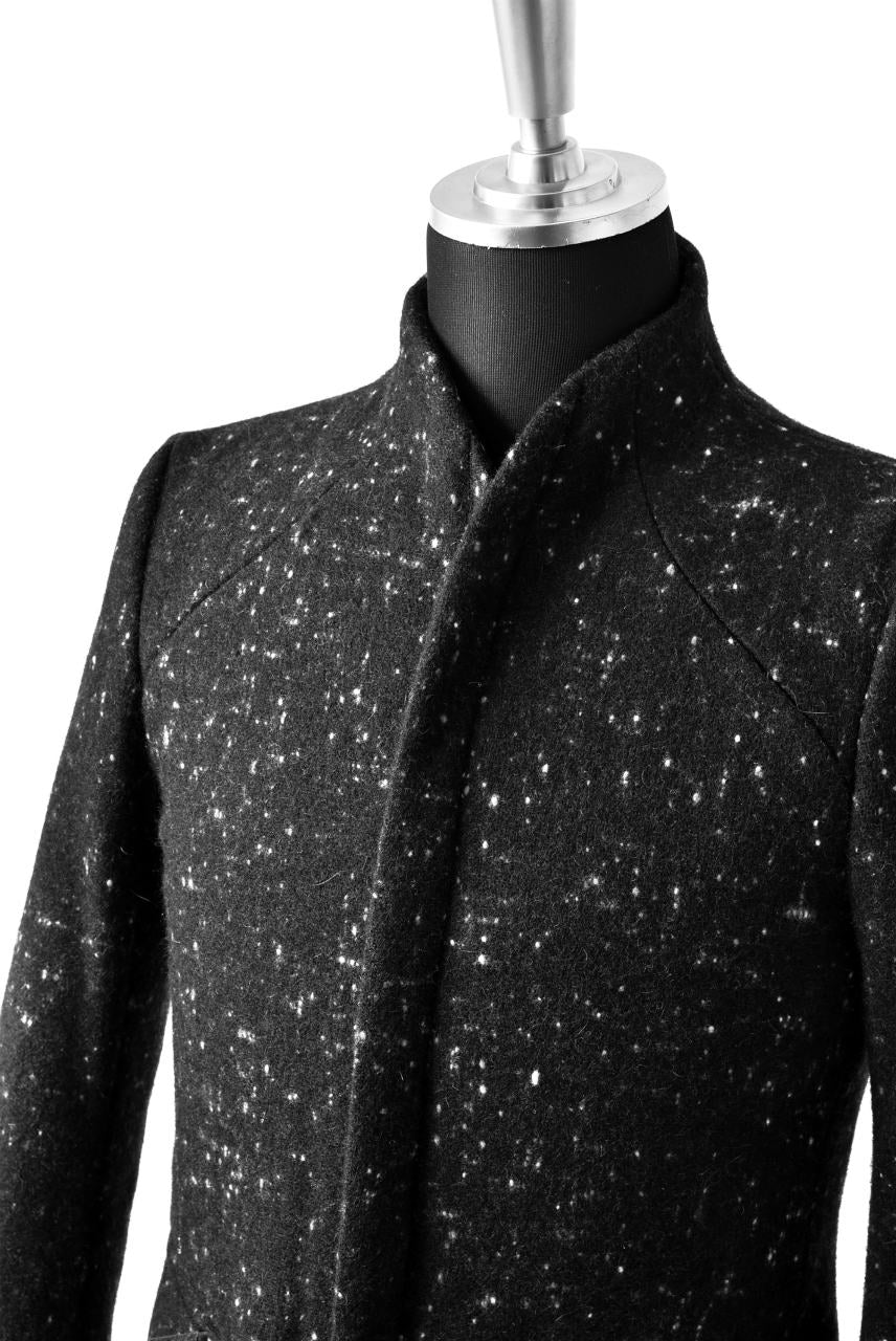 N/07 exclusive Padded Middle Coat / Wool Double-weave (SNOW BLACK) - Image 12