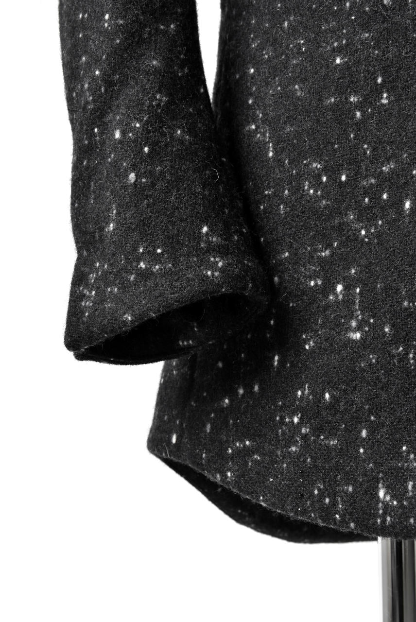 N/07 exclusive Padded Middle Coat / Wool Double-weave (SNOW BLACK) - Image 18