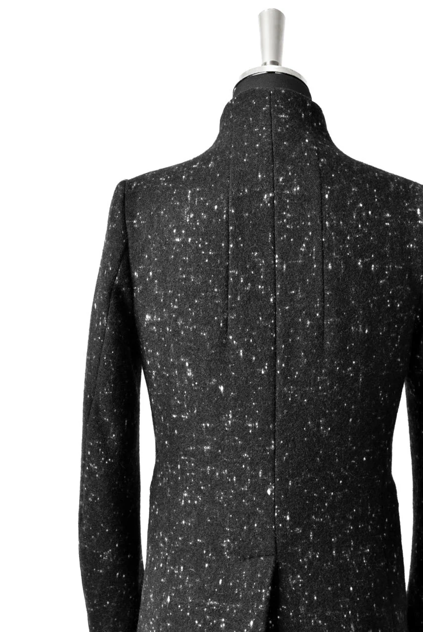 N/07 exclusive Padded Middle Coat / Wool Double-weave (SNOW BLACK) - Image 26