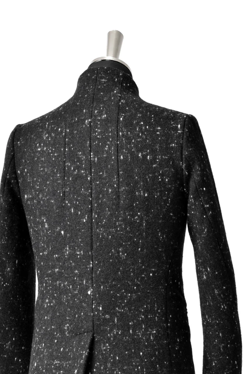 N/07 exclusive Padded Middle Coat / Wool Double-weave (SNOW BLACK) - Image 27