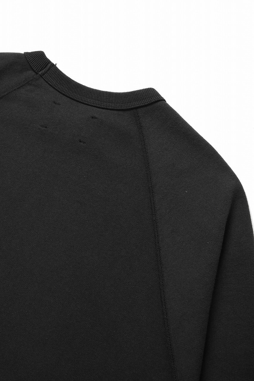 N/07 exclusive RAGLAN SHORT SLEEVE TOPS / US DRY TERRY (BLACK) - Image 10
