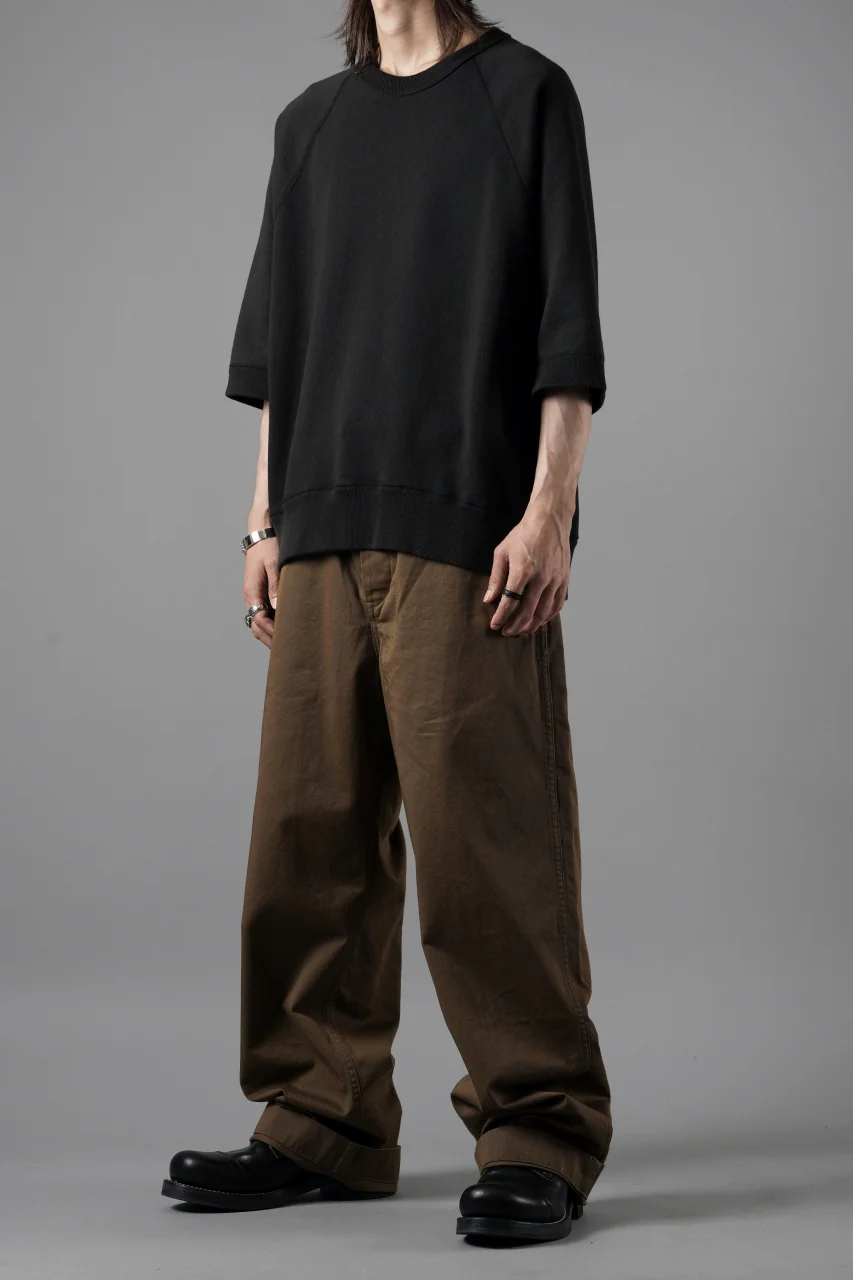 N/07 exclusive RAGLAN SHORT SLEEVE TOPS / US DRY TERRY (BLACK) - Image 12