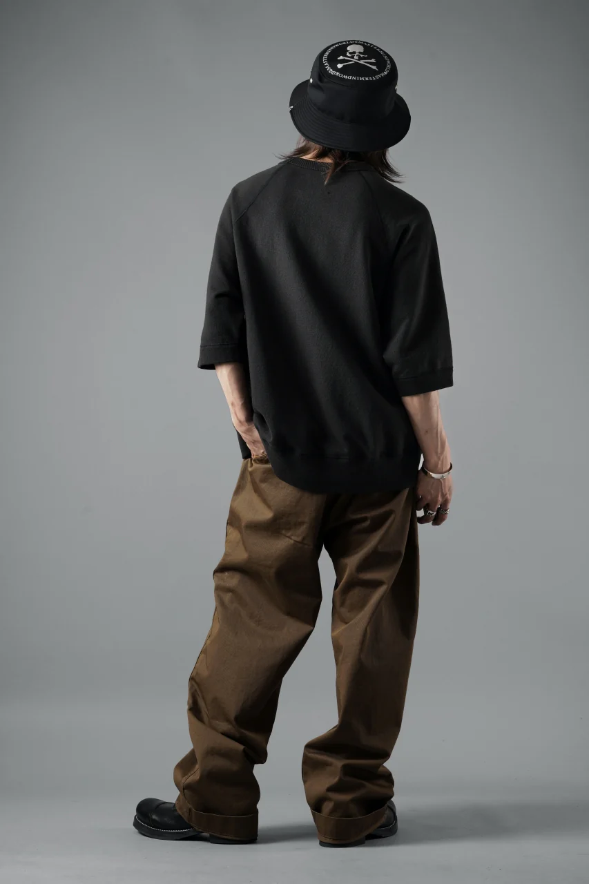 N/07 exclusive RAGLAN SHORT SLEEVE TOPS / US DRY TERRY (BLACK) - Image 14