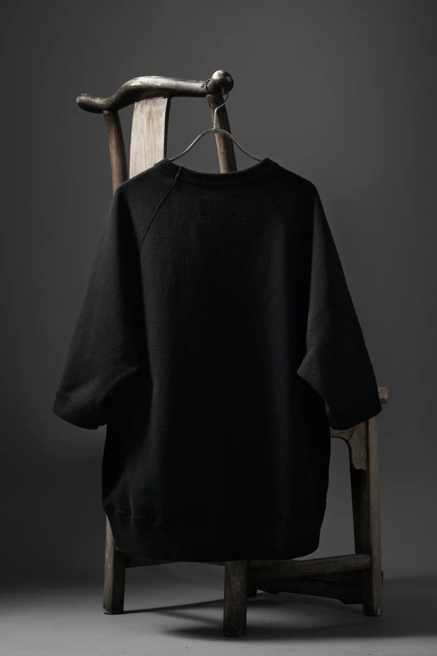 N/07 exclusive RAGLAN SHORT SLEEVE TOPS / US DRY TERRY (BLACK) - Image 17